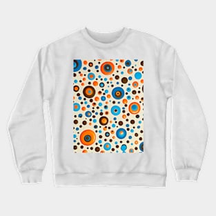 Orange and blue abstract Crewneck Sweatshirt